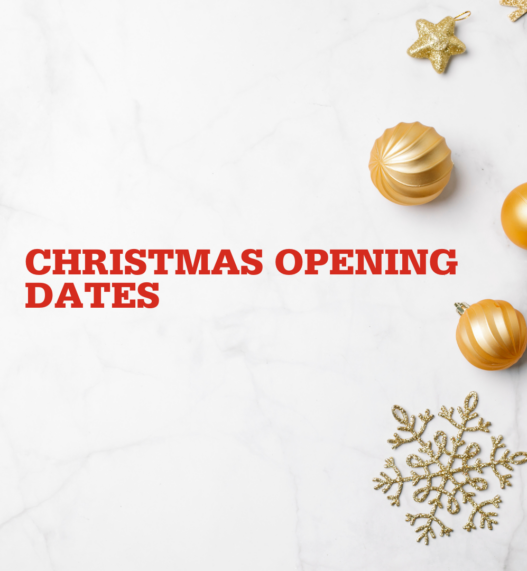 Our Christmas opening dates 